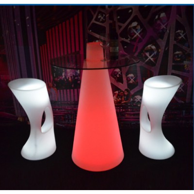 Battery waterproof led cocktail table furniture with 16 colors changing