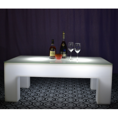 Led PE Lighting Equipment Glowing Event dinner bar Tables with 16 colors changing