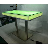 Led Colorful remote controller plastic decor outdoor waterfall bar table