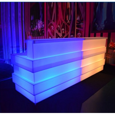 New design portable mobile 16 colors changing night club led pub bar counter