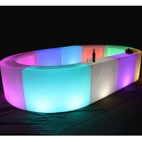 New design nightclub party light up led movable illuminated portable bar counter