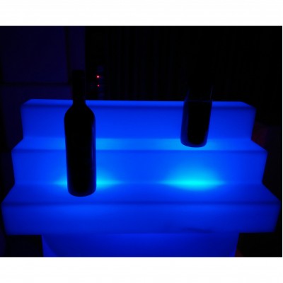 Color changing plastic lighting portable liquor stands led acrylic liquor bottle display