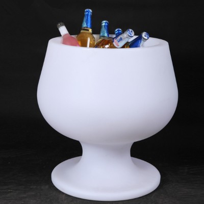 Hot style LED 16 colors changing party cooler PE waterproof ice bucket