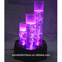 Air pump water bubble tabletop led tube acrylic