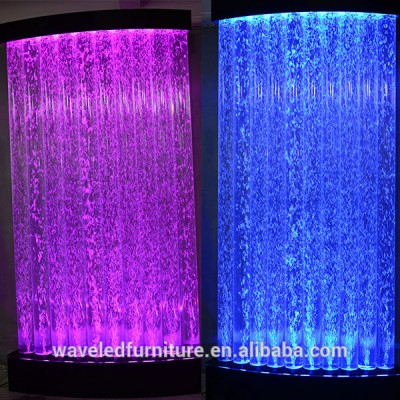 Acrylic tube screen LED tube bubble curve waterfall  wall