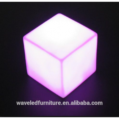 Rechargeable mini promotional acrylic seat lighting outdoor led cube light