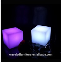 Best selling 16 color change plastic light decorative glow led 10cm cube