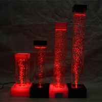 Color changing sensory acrylic light lamps led plastic water bubble tubes