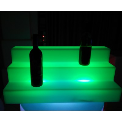 Acrylic Color changing plastic lighting portable liquor stands led bottle display