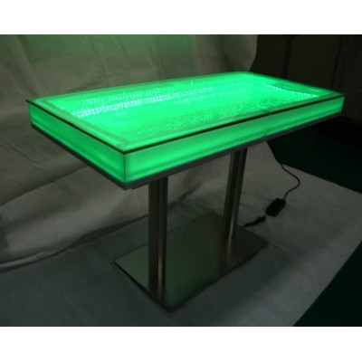 Aluminum Led Colorful remote controller plastic decor outdoor waterfall bar table