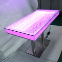 Decorative Led Colorful remote controller decor outdoor waterfall bar table